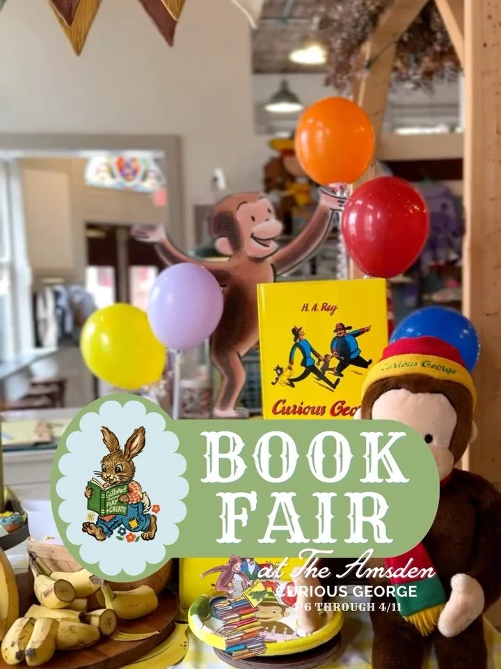 🐵📚 Curious George Book Fair Week is coming to Gathered Play + Create!

From April 6&ndash;11, we&rsquo;re celebrating everyone&rsquo;s favorite little monkey with a week full of playful fun inspired by Curious George.

We&rsquo;ll have Curious Geor