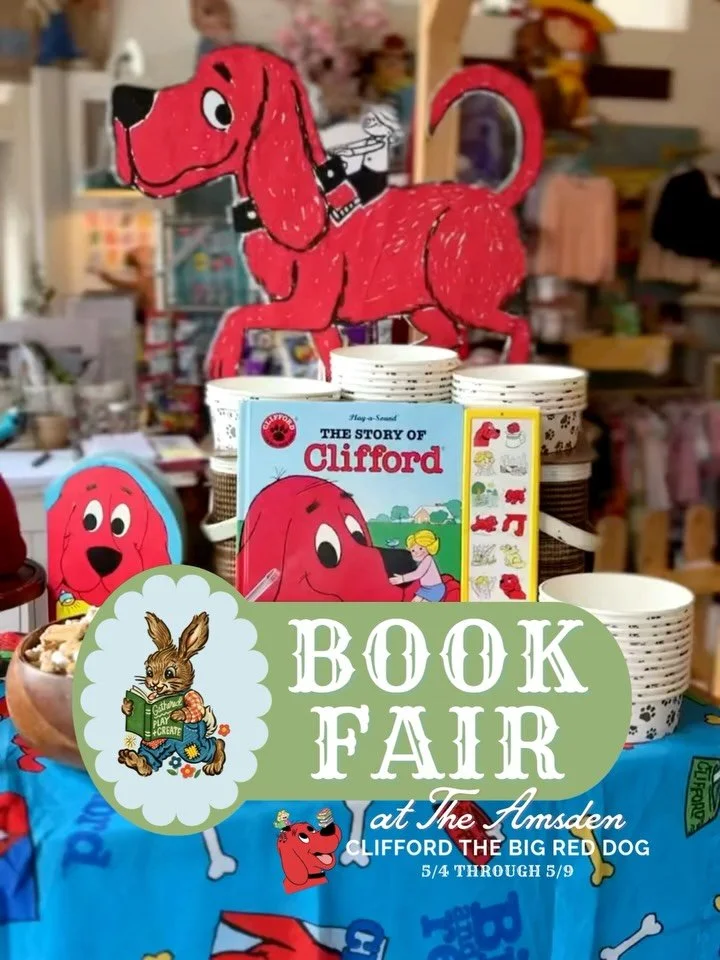 That big red dog you grew up loving&hellip; now for your little ones. 🐶❤️✨

Join us for Clifford Book Fair Week at Play + Create &mdash; a week full of themed snacks, crafts, and storytime inspired by everyone&rsquo;s favorite big red pup.

📅 5/4&n