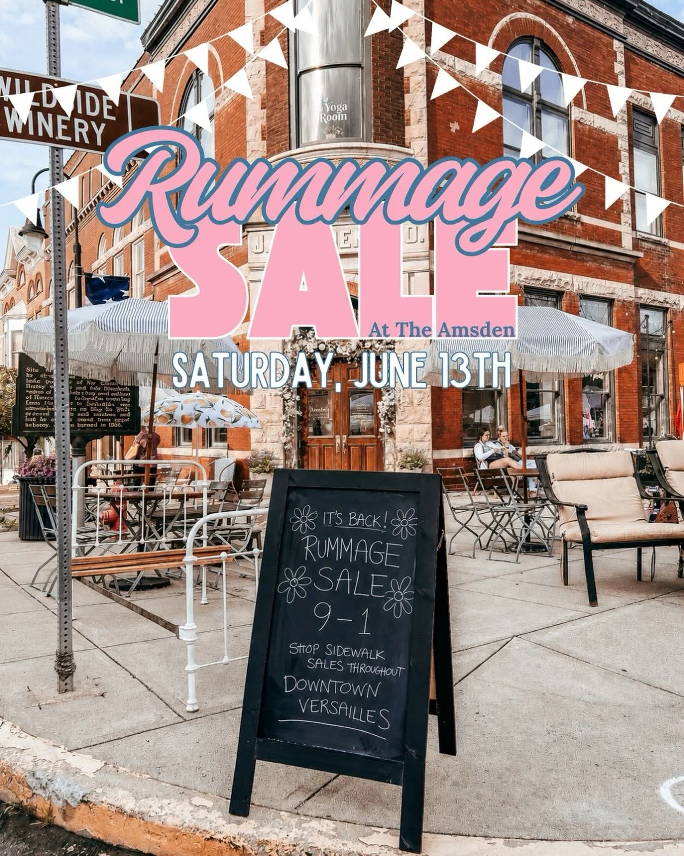 Join us for our 7th annual Rummage Sale outside the Amsden! Friends, family, and vendors of the Amsden will be set up and selling a variety of used clothing (all sizes, brands, and types!), accessories, housewares, furniture, decor, liquidated store 
