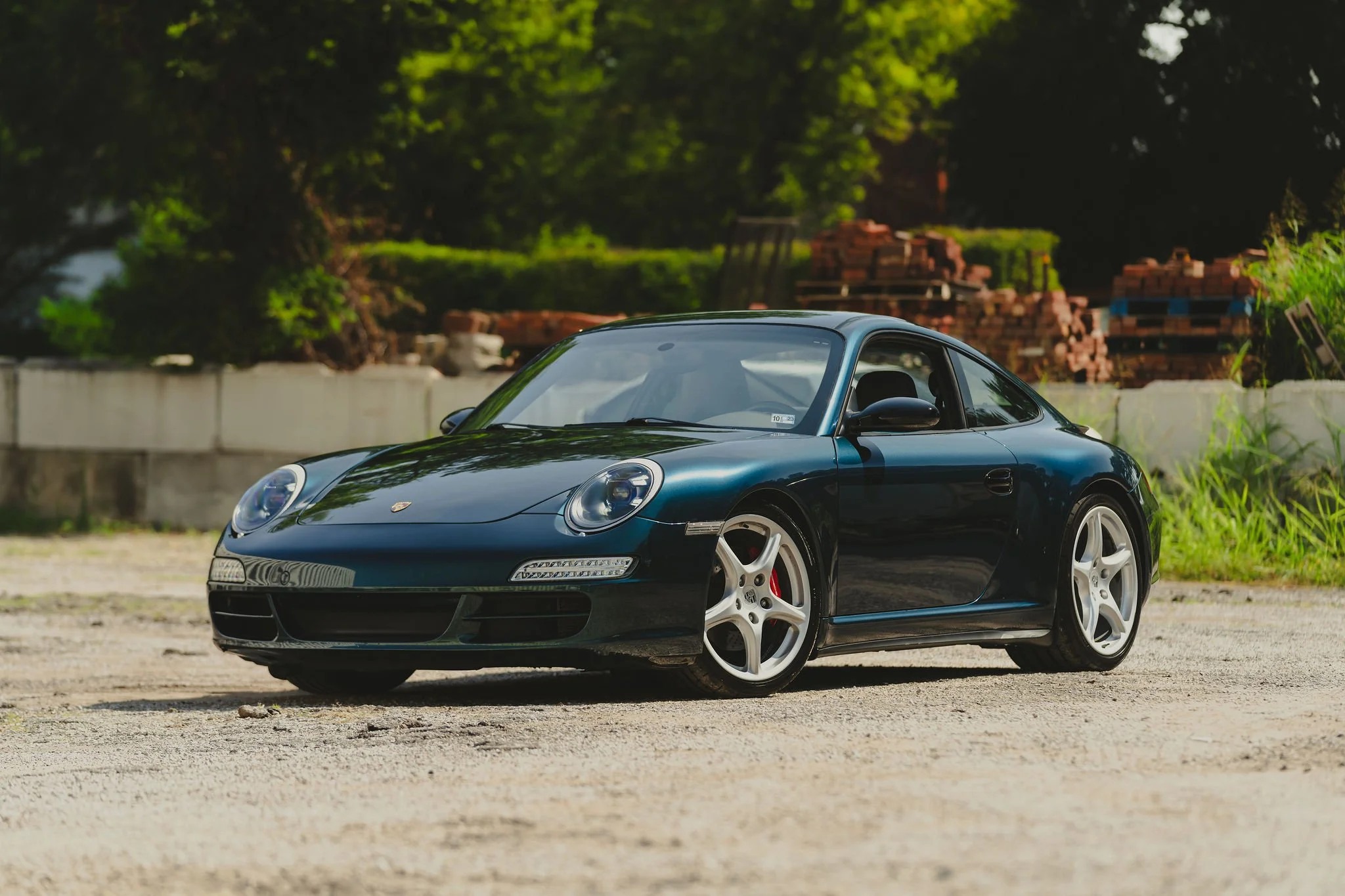 Trukish Green color PPF on a black 911