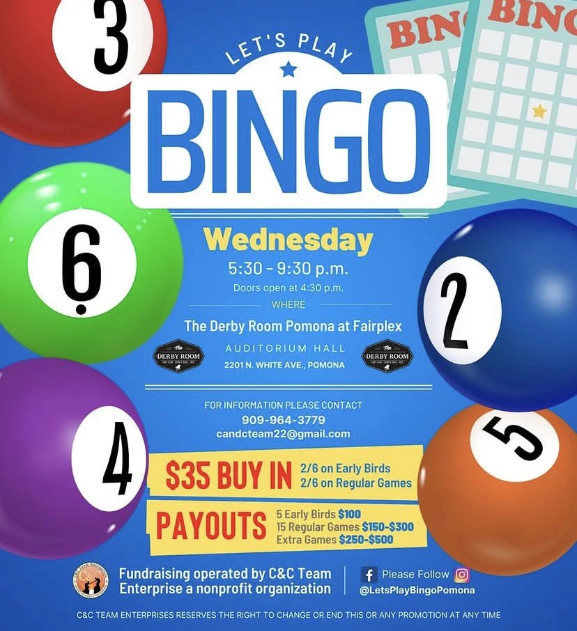 BINGO — The Derby Room