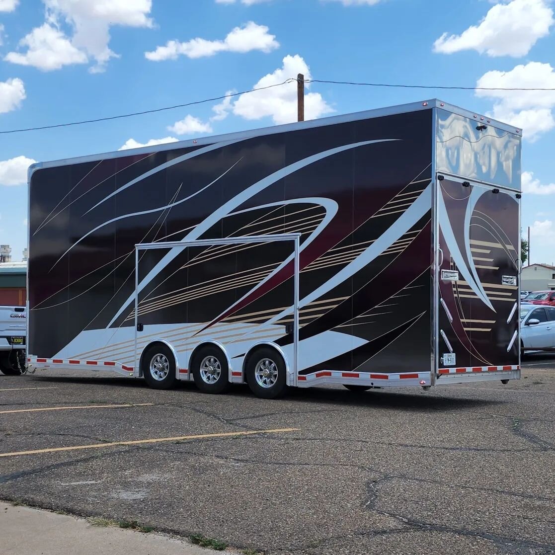 Trailer wrapped to match a motor home!