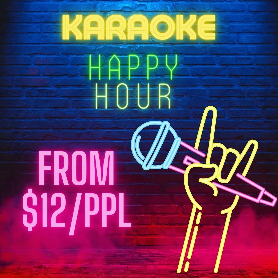 🎤✨ Happy Hour Karaoke Special! 🎉 Join us Monday to Friday from 12noon to 6pm for an incredible 2-hour karaoke session starting at just $12 per person! 🕺💃 Plus, enjoy a FREE can of refreshing soft drink with every session! 🥤🌟
Gather your friends