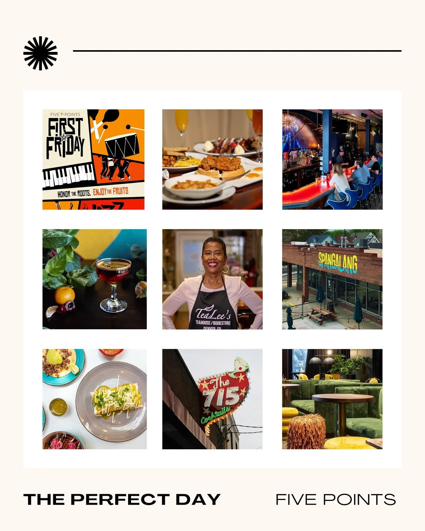 🎉 Tomorrow from 5p - 1a, experience the soul of Five Points at First Friday Five Points Jazz Hop! Immerse yourself in the rhythm, culture, and energy of Five Points&mdash;where music, art, and community come alive! 

Every First Friday down the Welt