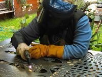Cutting sheet metal