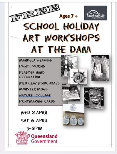 school holiday art workshops - Wednesday 19th April 9-3