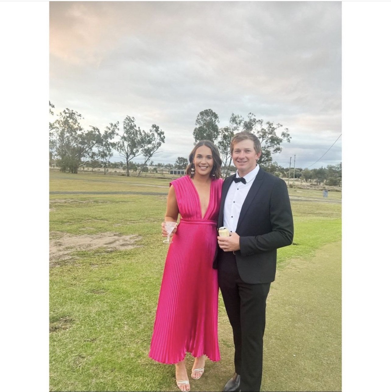 L'idee Bright Pink Gown
