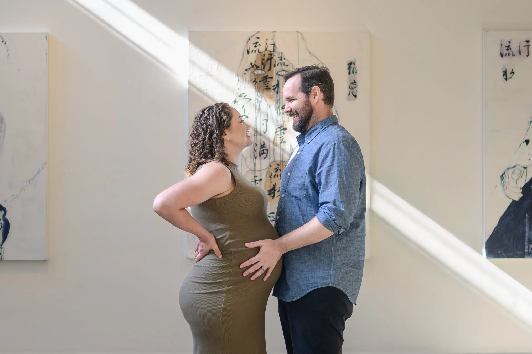 E & M - Anniversary and Maternity Photos at Foreign Cinema
