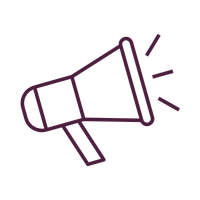 line art of megaphone