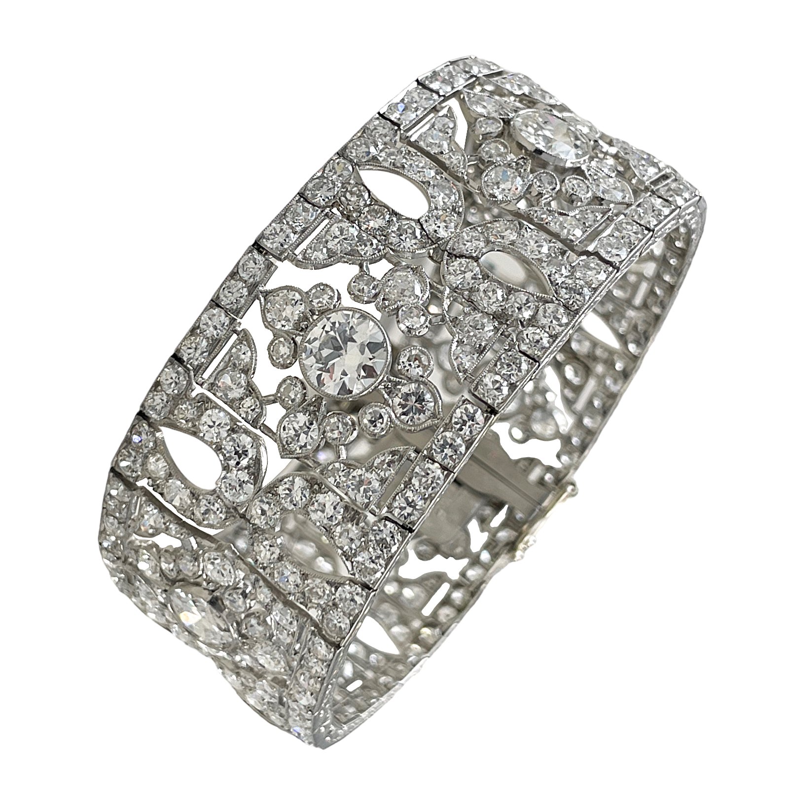 Cartier Platinum Diamond Line Bracelet 4.60ct | Rich Diamonds