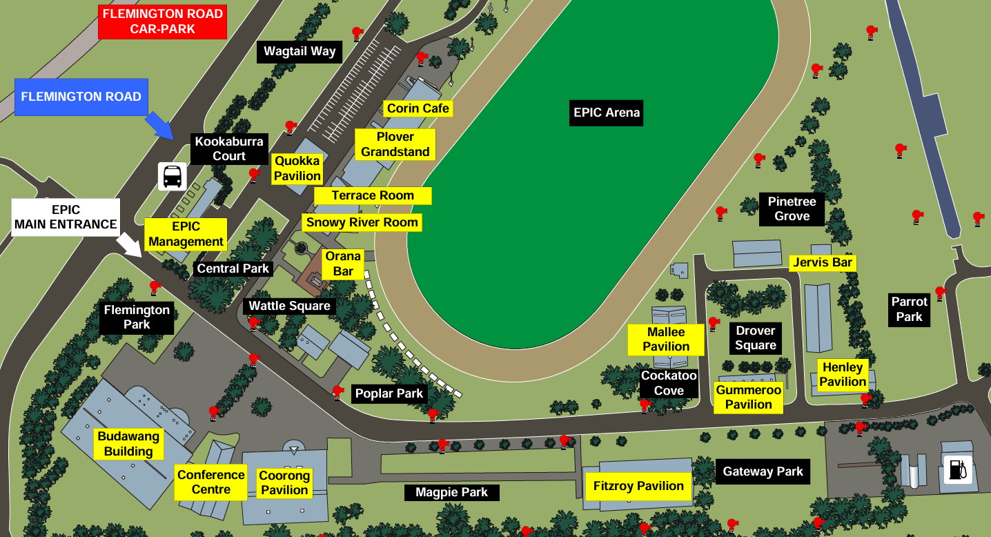 Image of EPIC site map and external link to full map