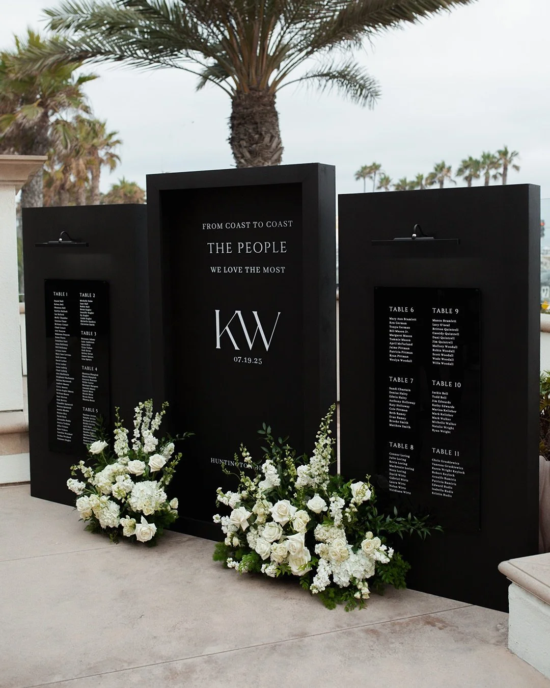 One of our most asked about seating charts from last year 🥂

What an honor it was to bring this vision to life for K&amp;W! A truly incredible wedding it was 🫶🏼🤍

The team:
Venue | @waterfrontweddings
Planner | @brandijaneevents 
Photography | @k