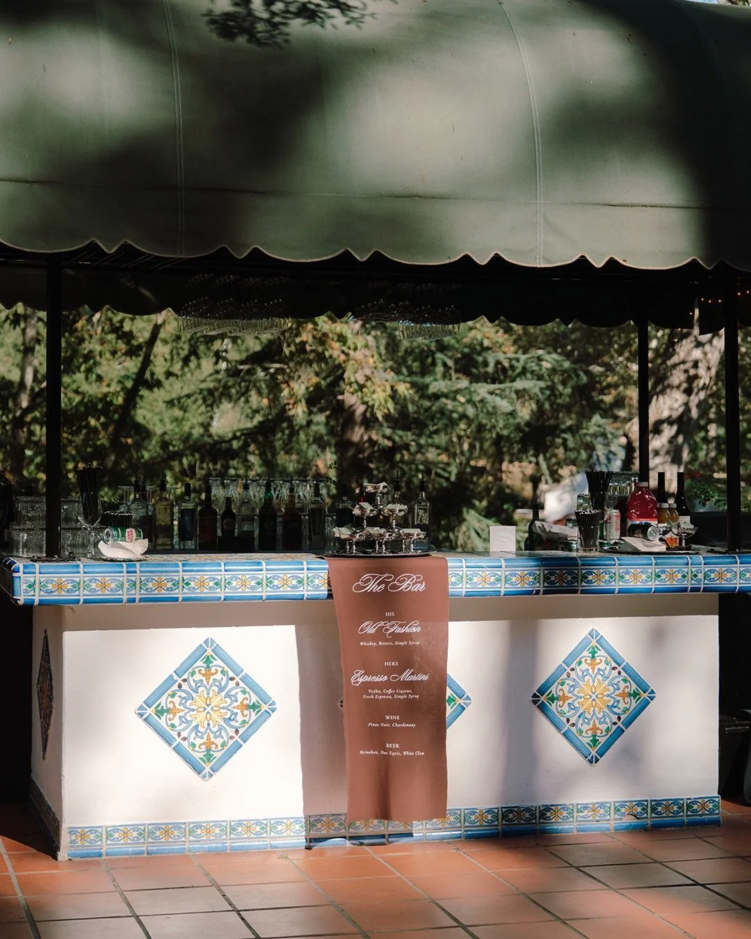 We will ALWAYS love a linen bar sign 🤎

Wedding Day Team: 
Wedding Planner @palmandpineevents
Venue @rancholaslomas
Caterer @24carrotscatering
Photographer @rp.co_photo
Florist @by_olee
Signage &amp; Day of Paper Goods @studiocynth
Draping @brillian