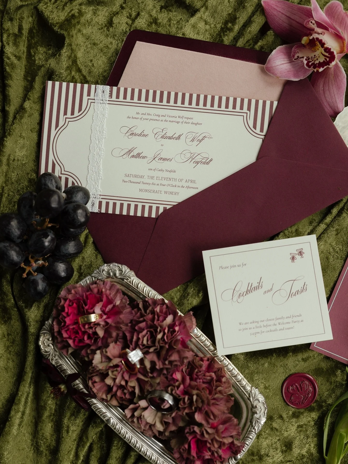 From their invitations to their big day, it was SUCH a pleasure working with Caroline &amp; Matt the past 8 months! 

We couldn&rsquo;t have asked for a better couple and a more beautiful day 🦢✨🤍

Vendor Teams
| Wedding Planner: @Sierrajamesevents
