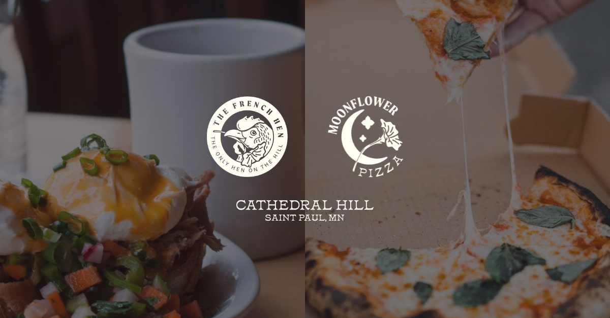 The French Hen x MoonFlower Pizza | Branding