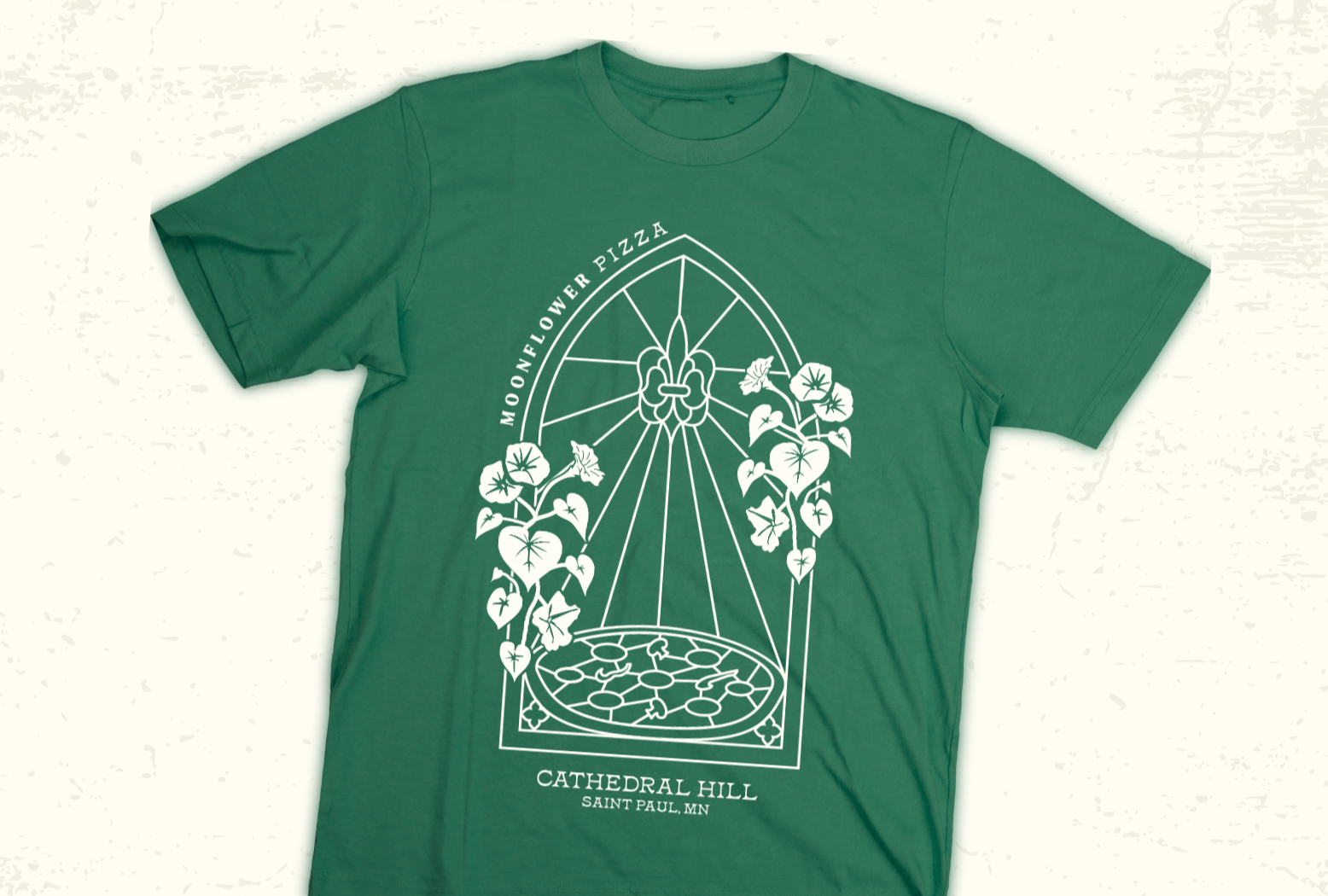 Moon Flower Pizza | Shirt Design