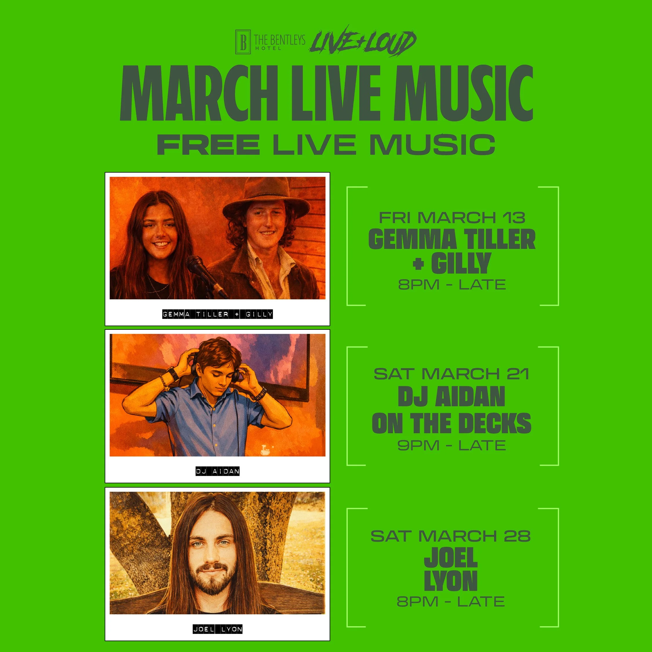 March Live Music in Clare Valley - Bentleys Hotel 2026