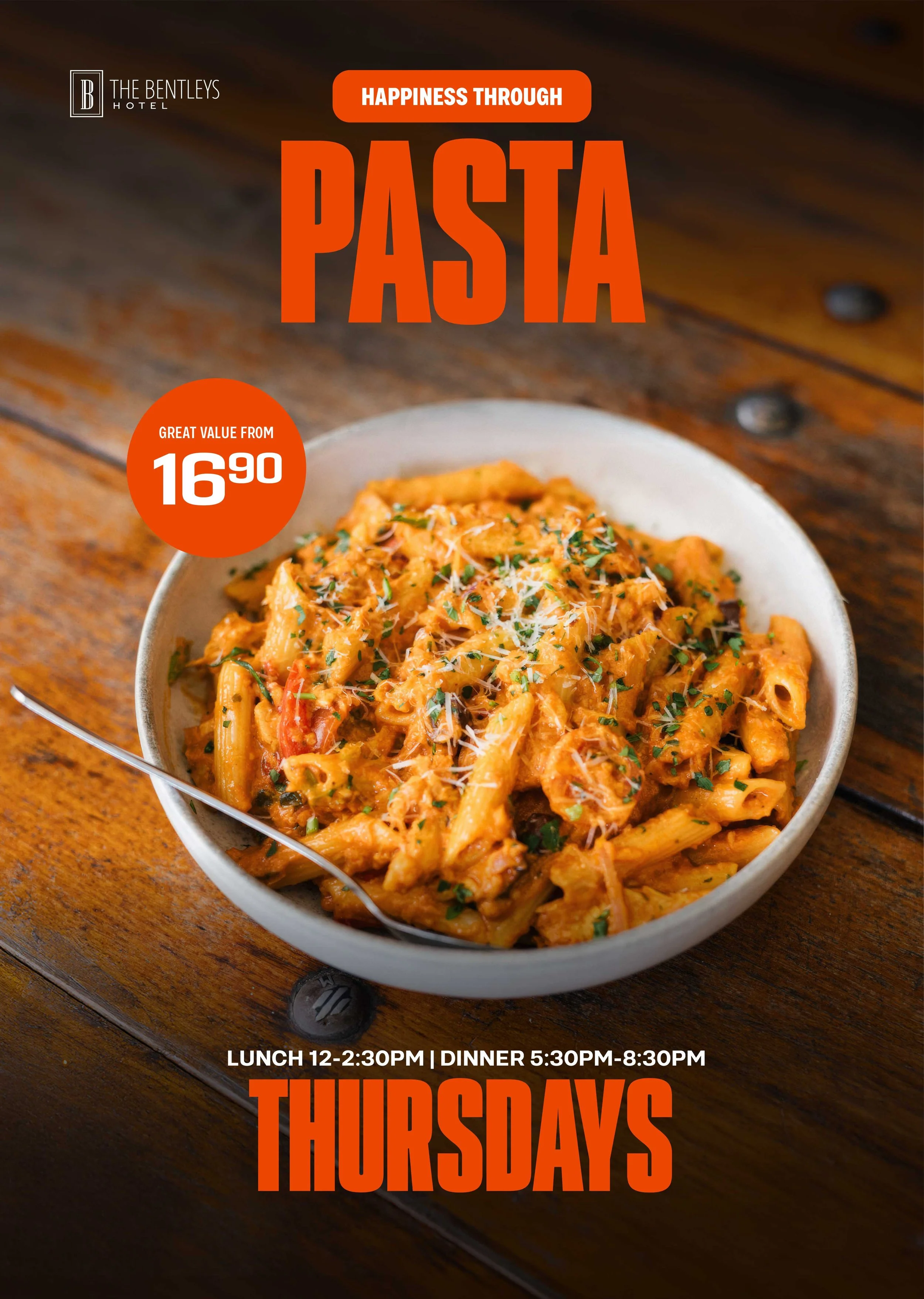 THURSDAY Pasta Special - $16.90 Lunch &amp; Dinner in Clare