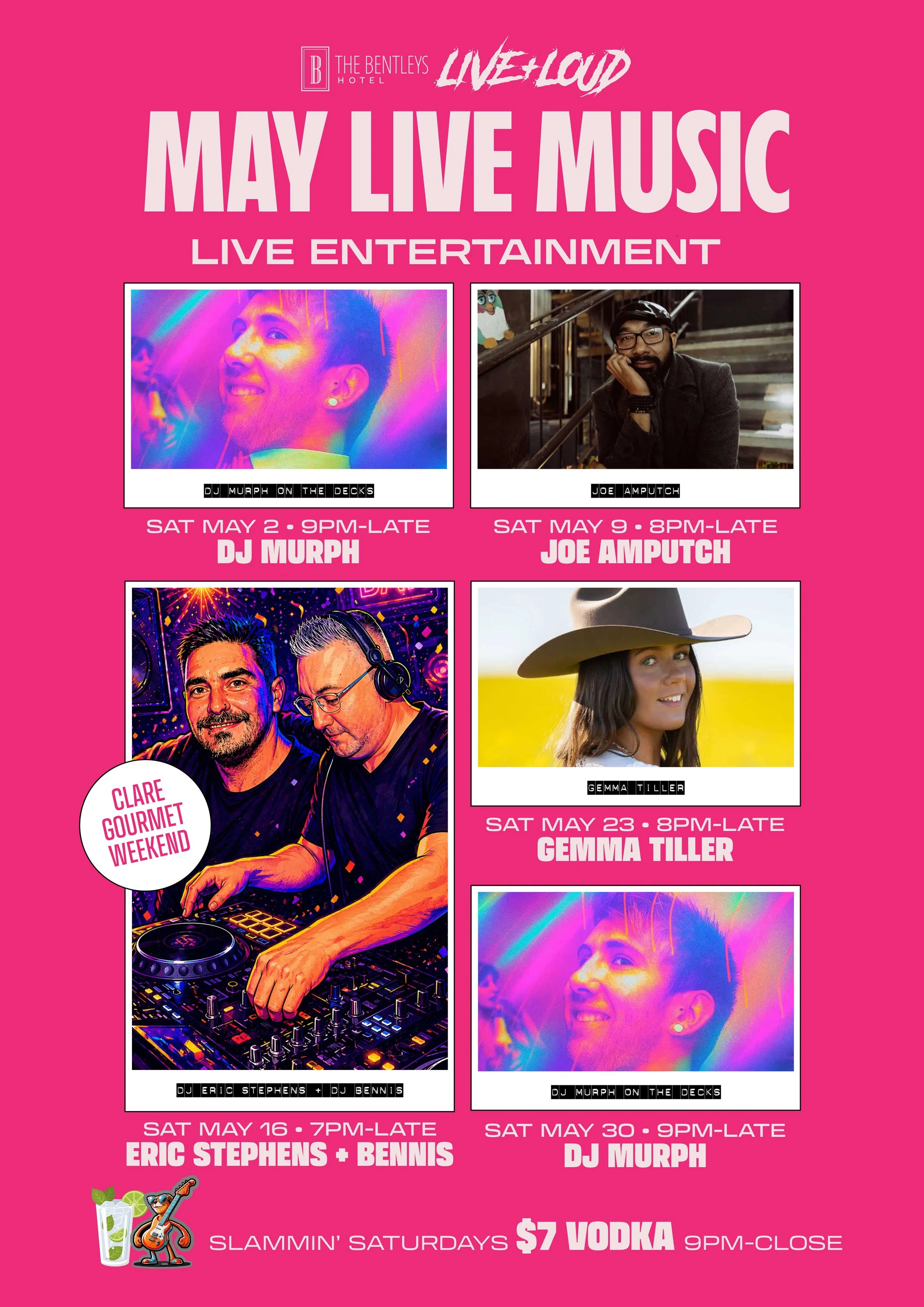 MAY Live Music in Clare Valley - Bentleys Hotel 2026
