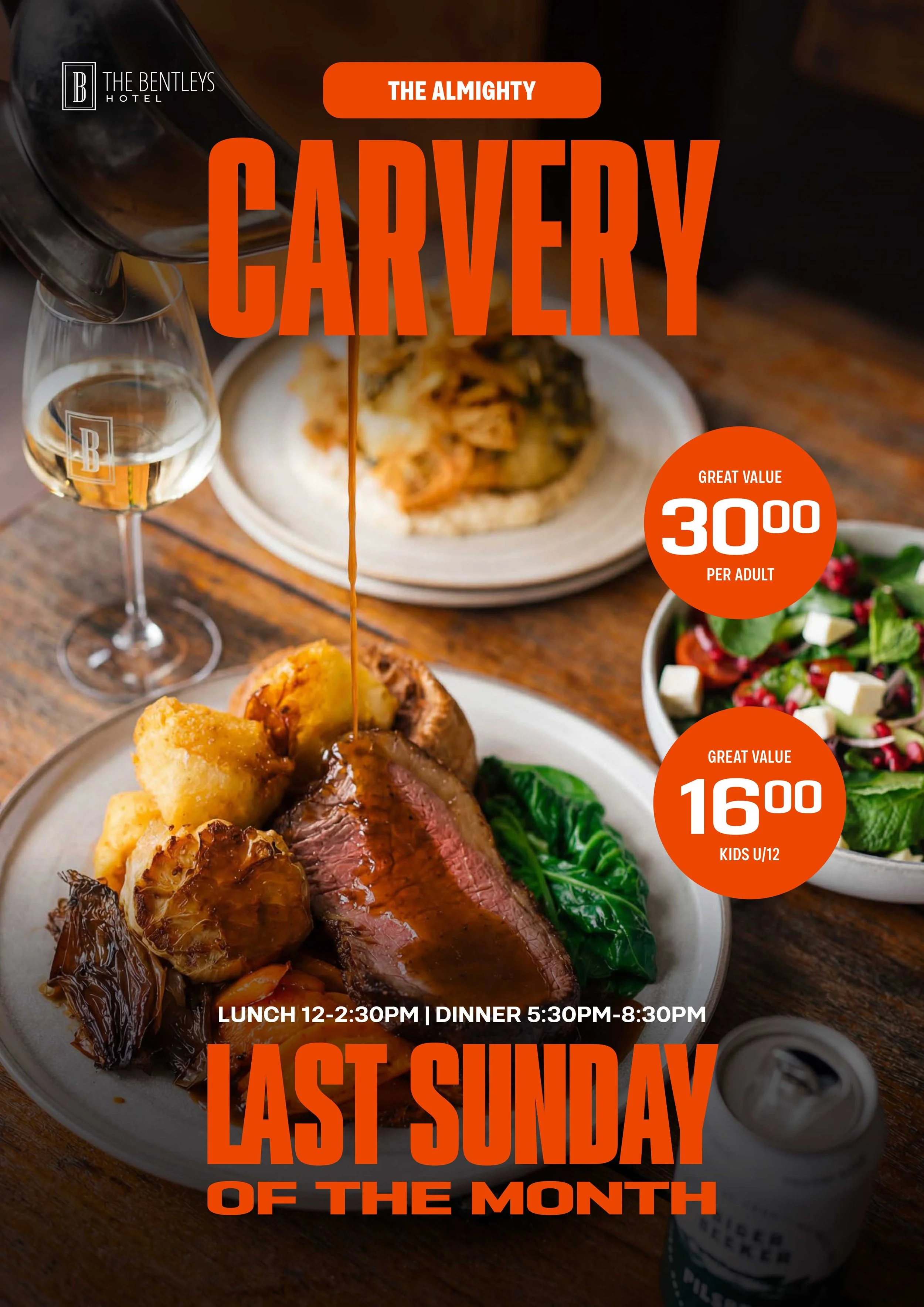 A Proper Sunday Carvery, Last Sunday of Every Month.