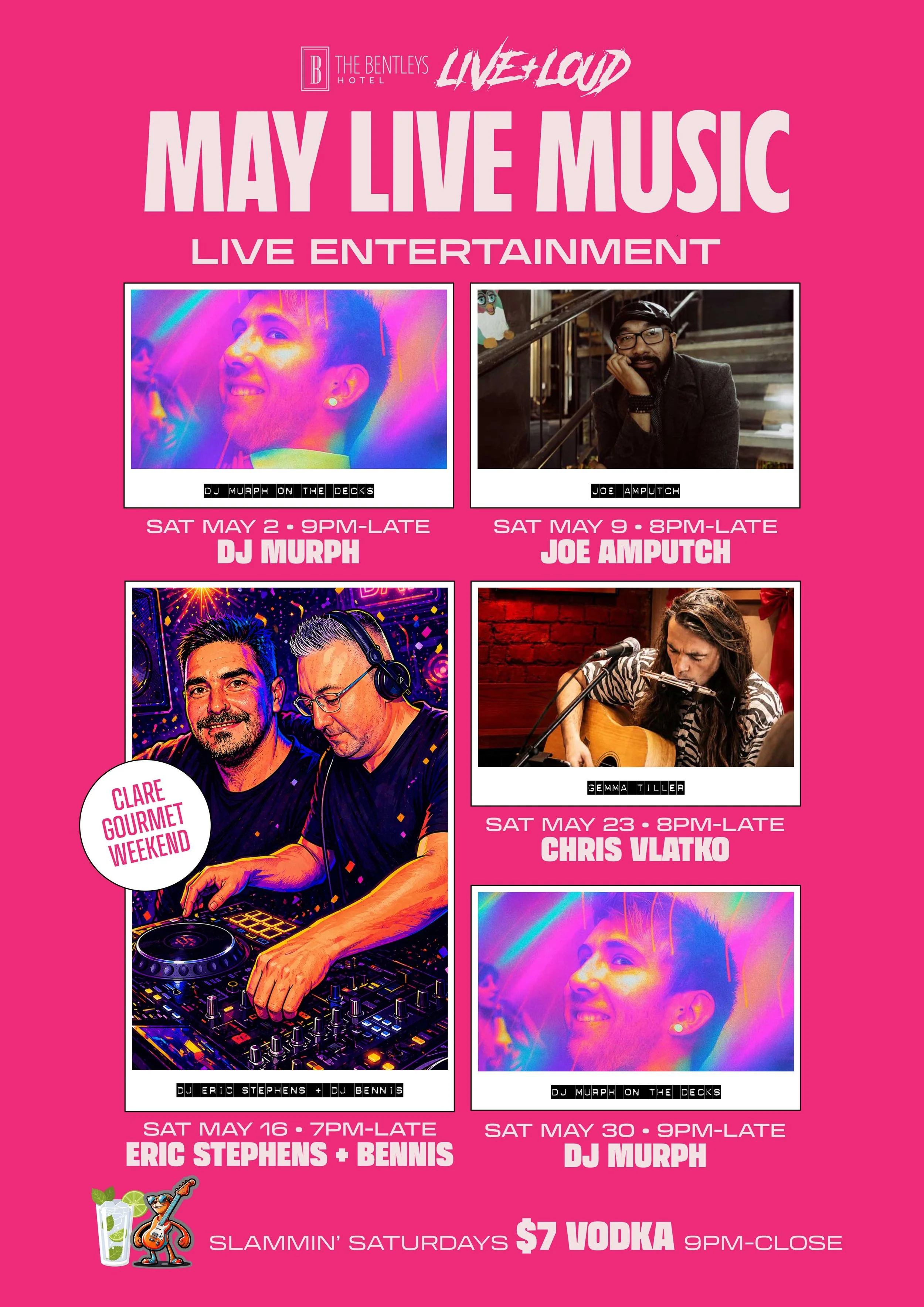 MAY Live Music in Clare Valley - Bentleys Hotel 2026