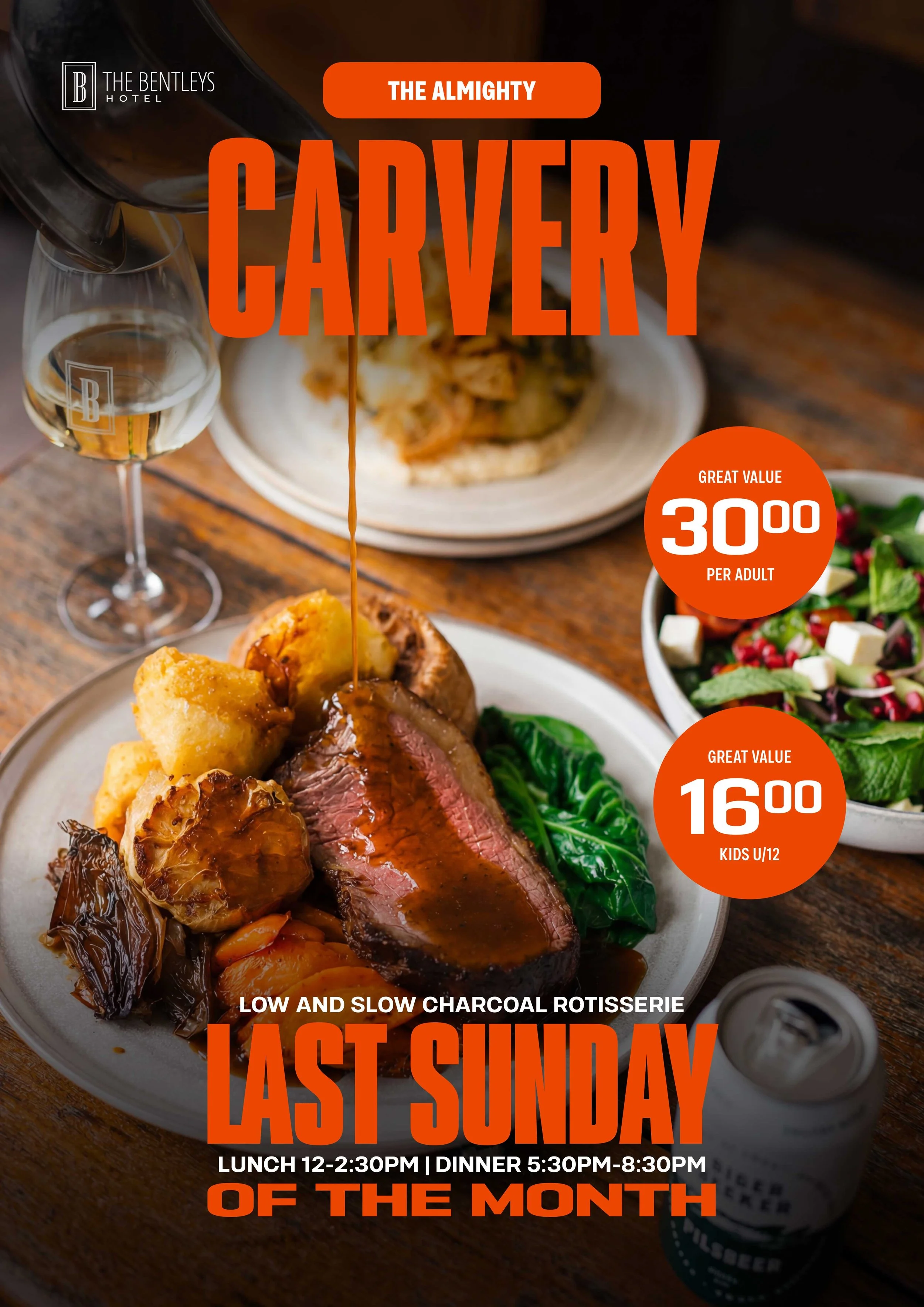 A Proper Sunday Carvery, Last Sunday of Every Month.
