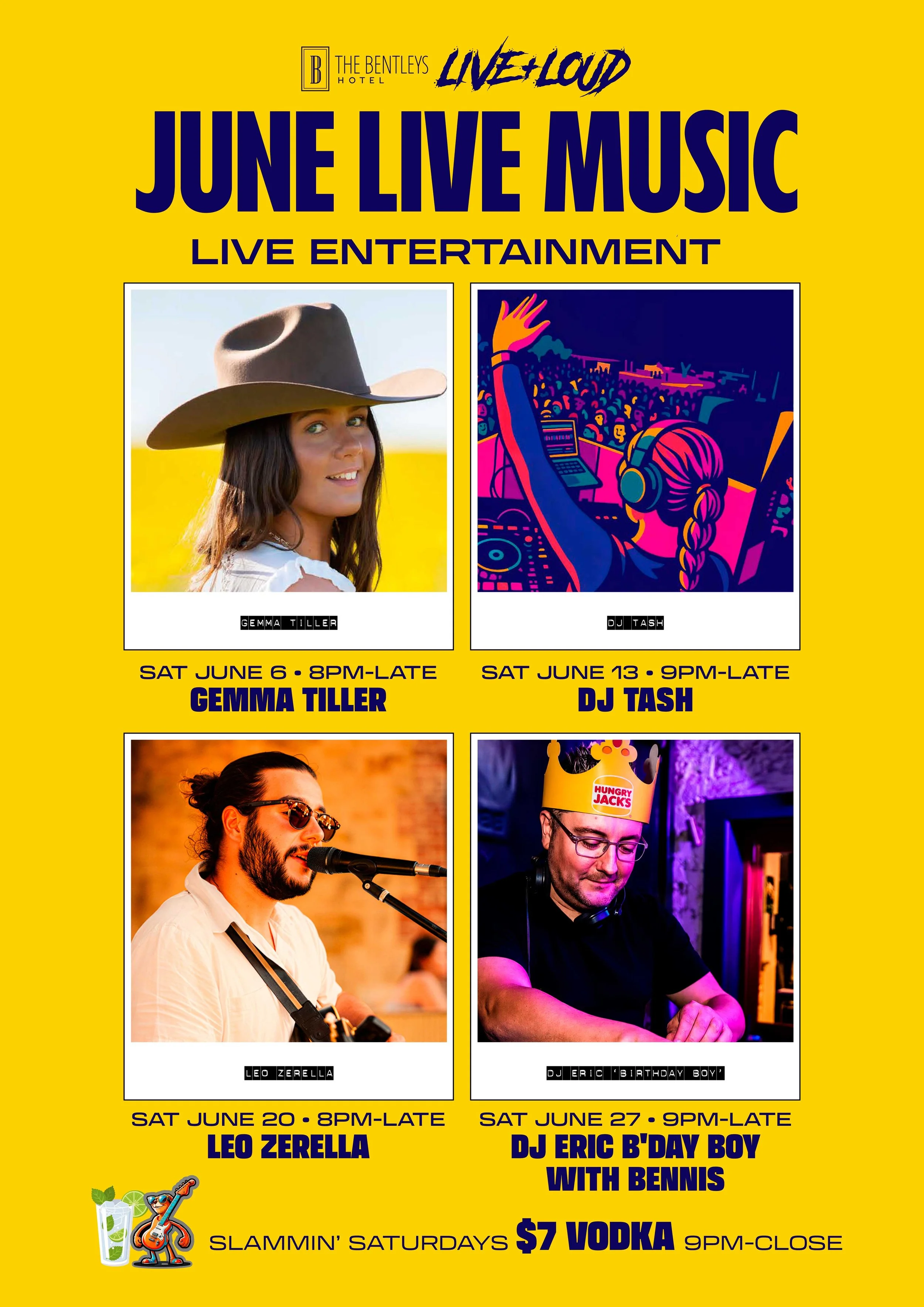 MAY Live Music in Clare Valley - Bentleys Hotel 2026 (Copy)