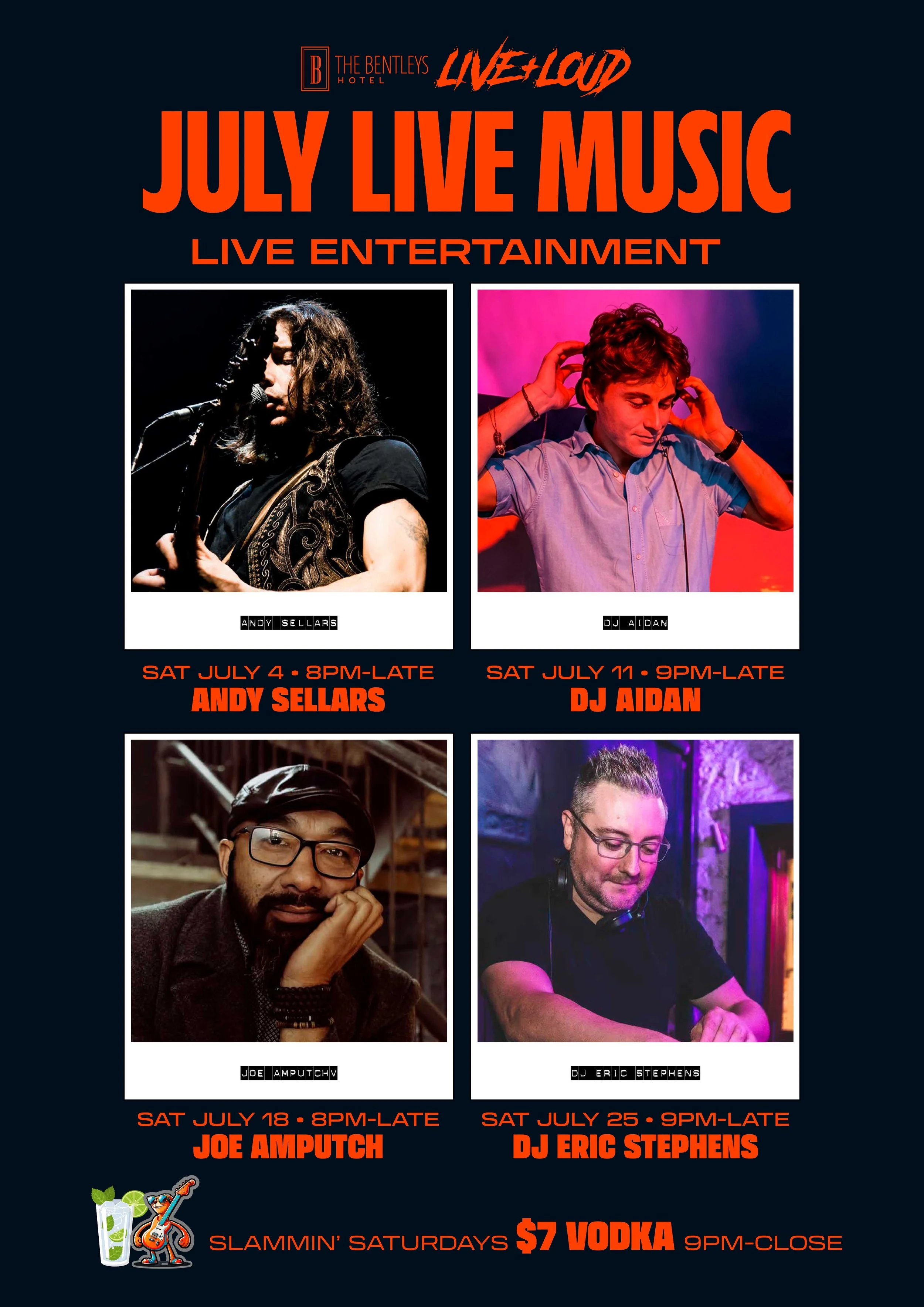 July Live Music in Clare Valley at Bentleys Hotel