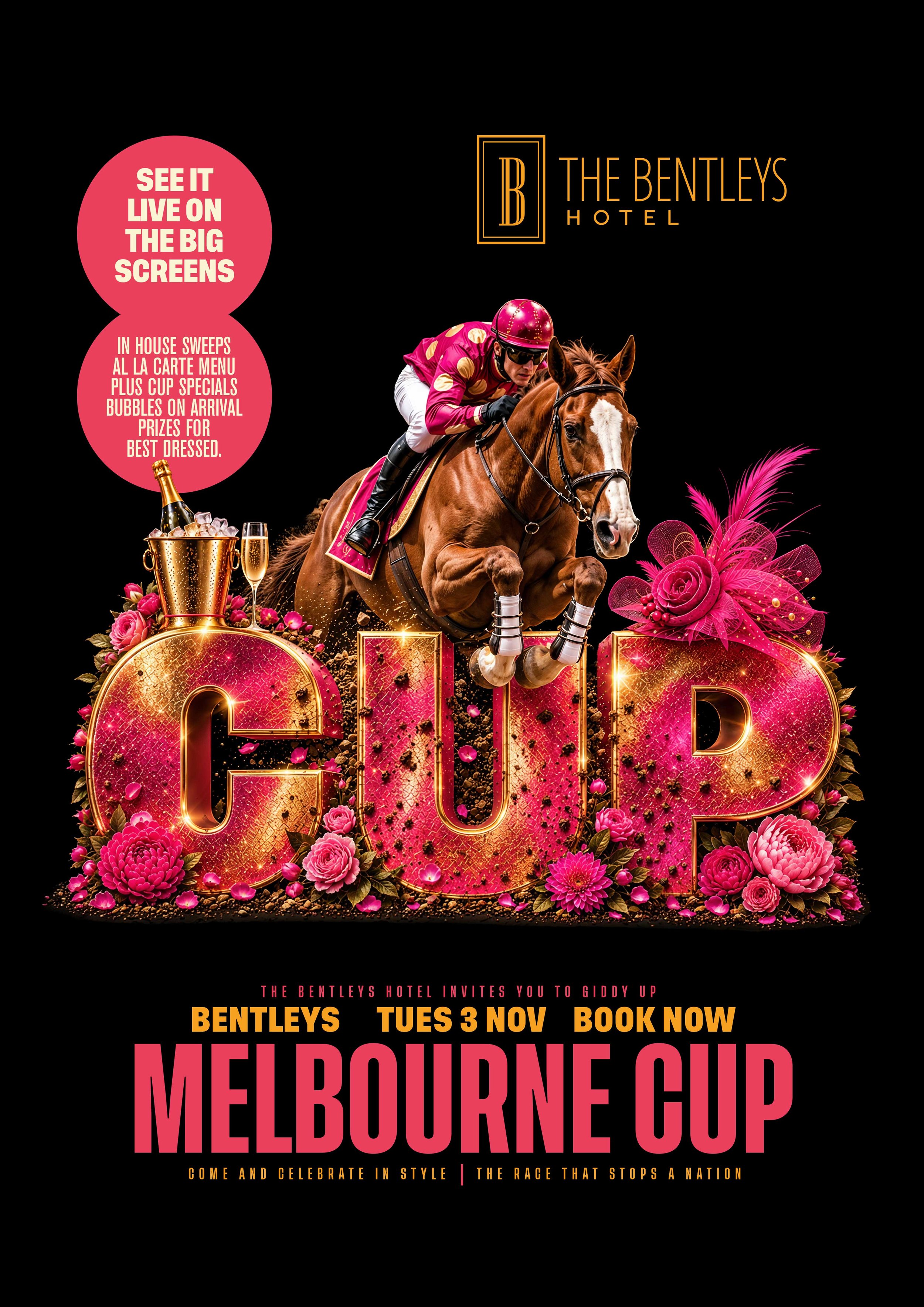 Melbourne Cup Lunch 2026 in Clare Valley at Bentleys Hotel