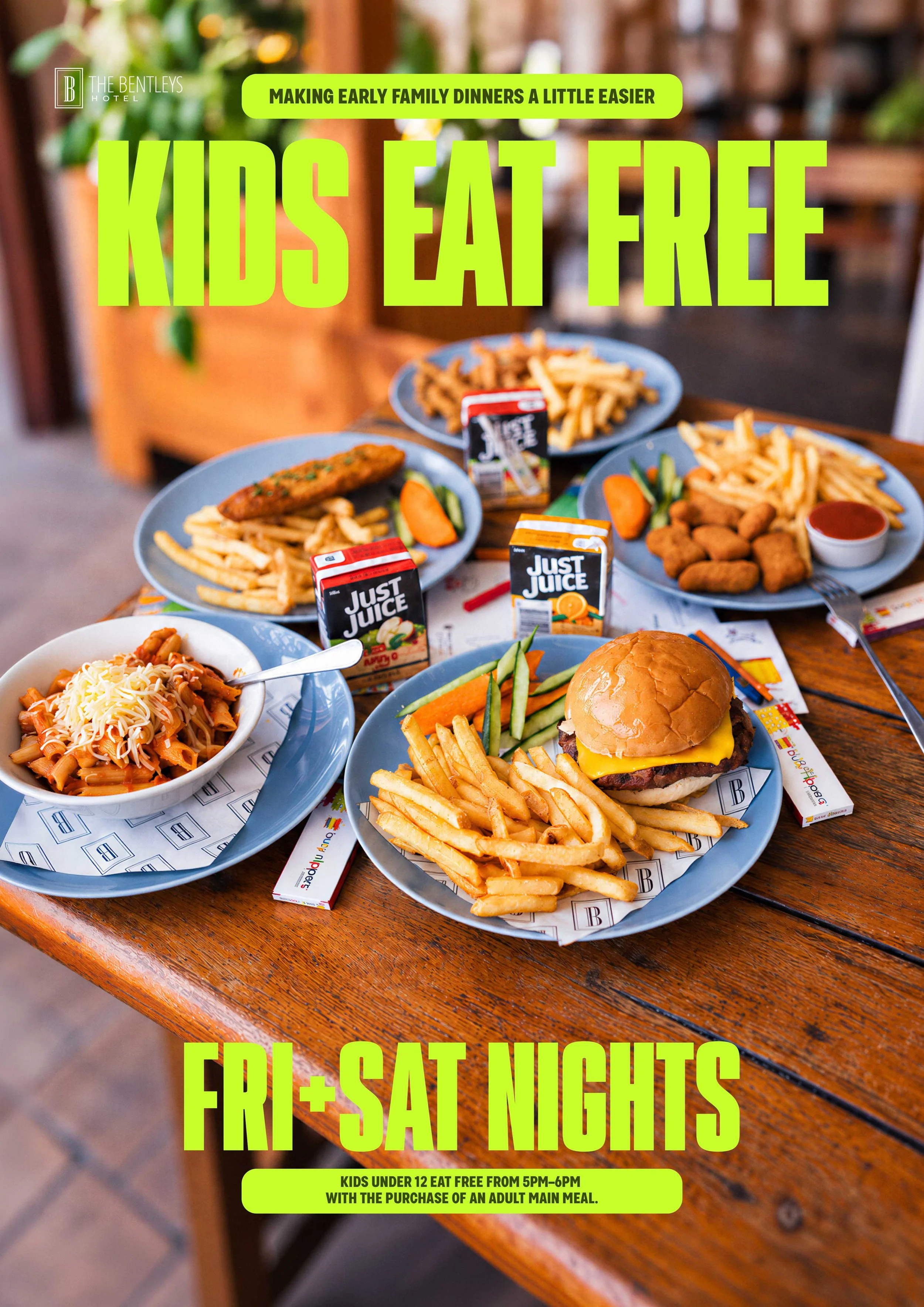 Kids Eat Free Friday &amp; Saturday at Bentleys Hotel Clare