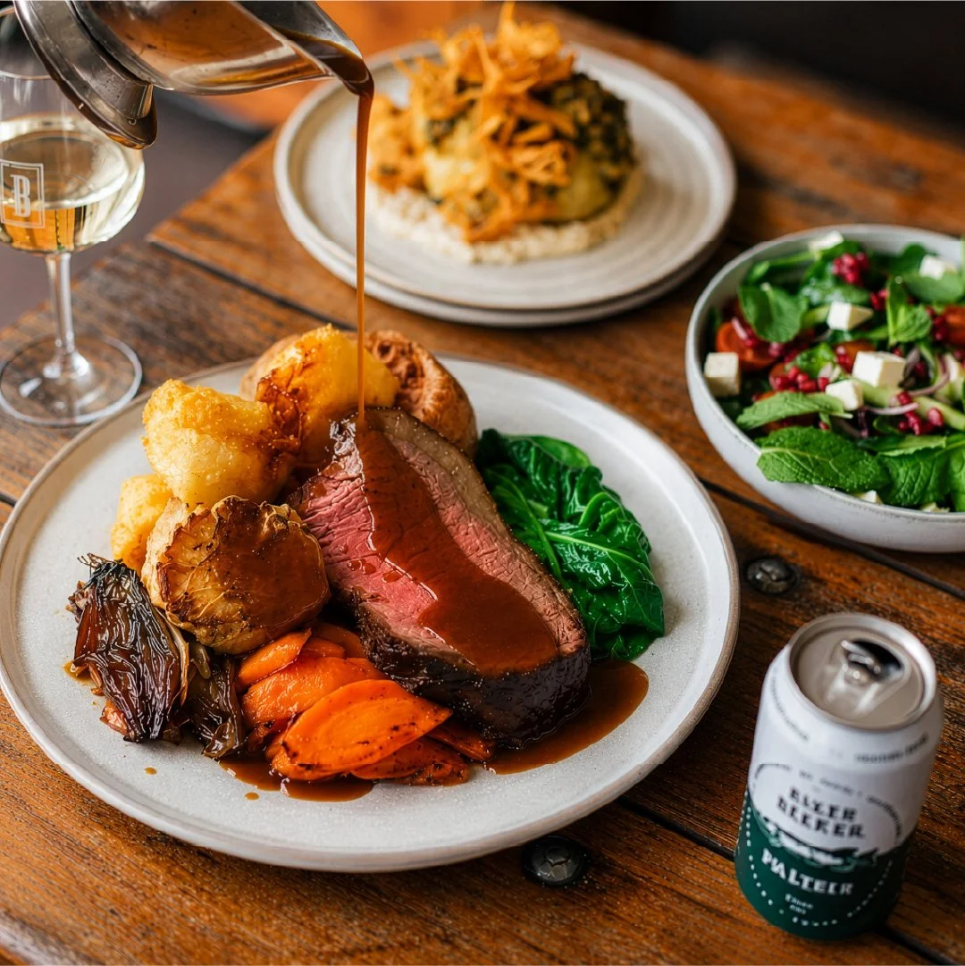 bentleys hotel monthly carvery image of roast beef with vegetables