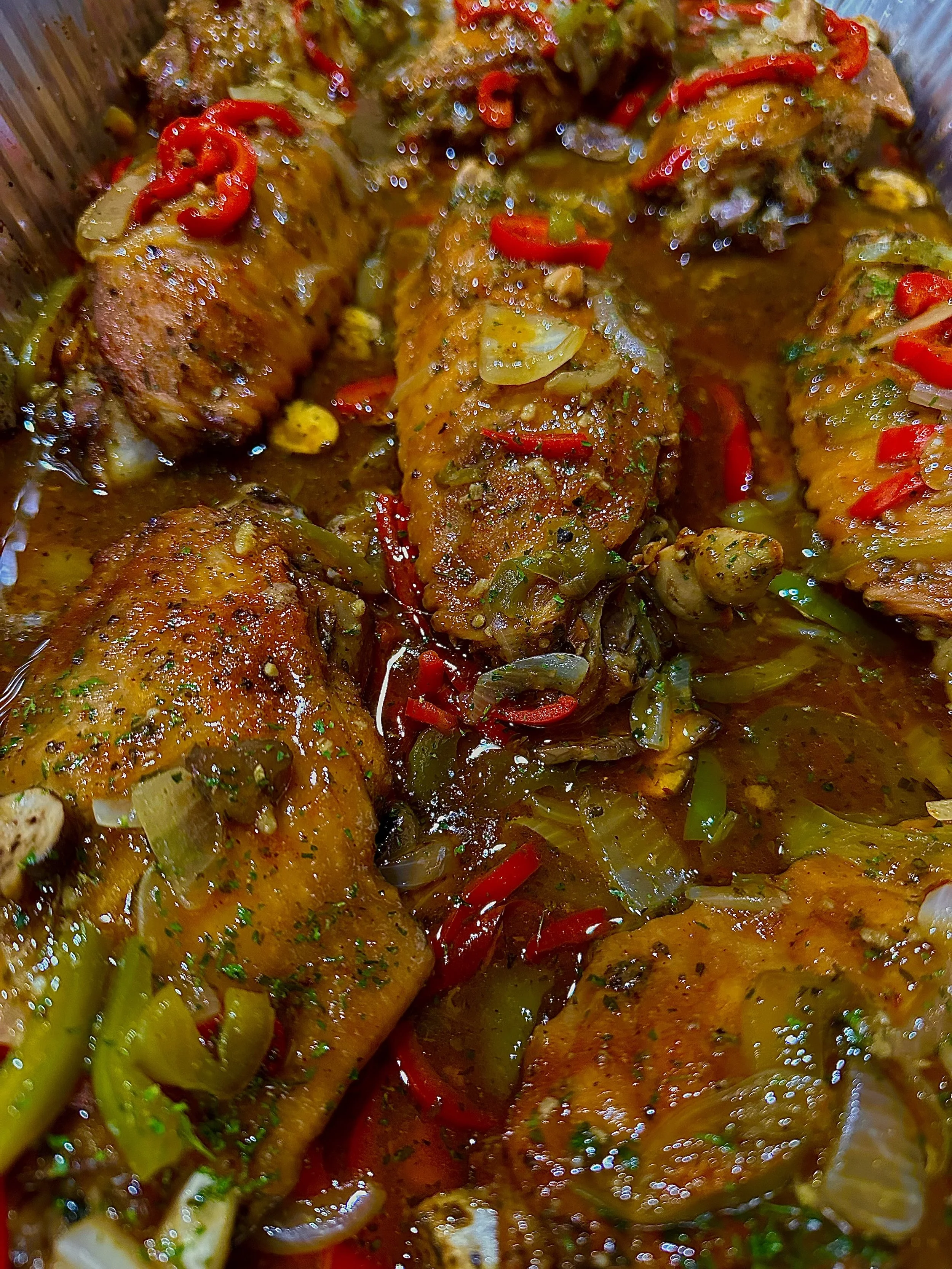 Smothered Turkey Wings