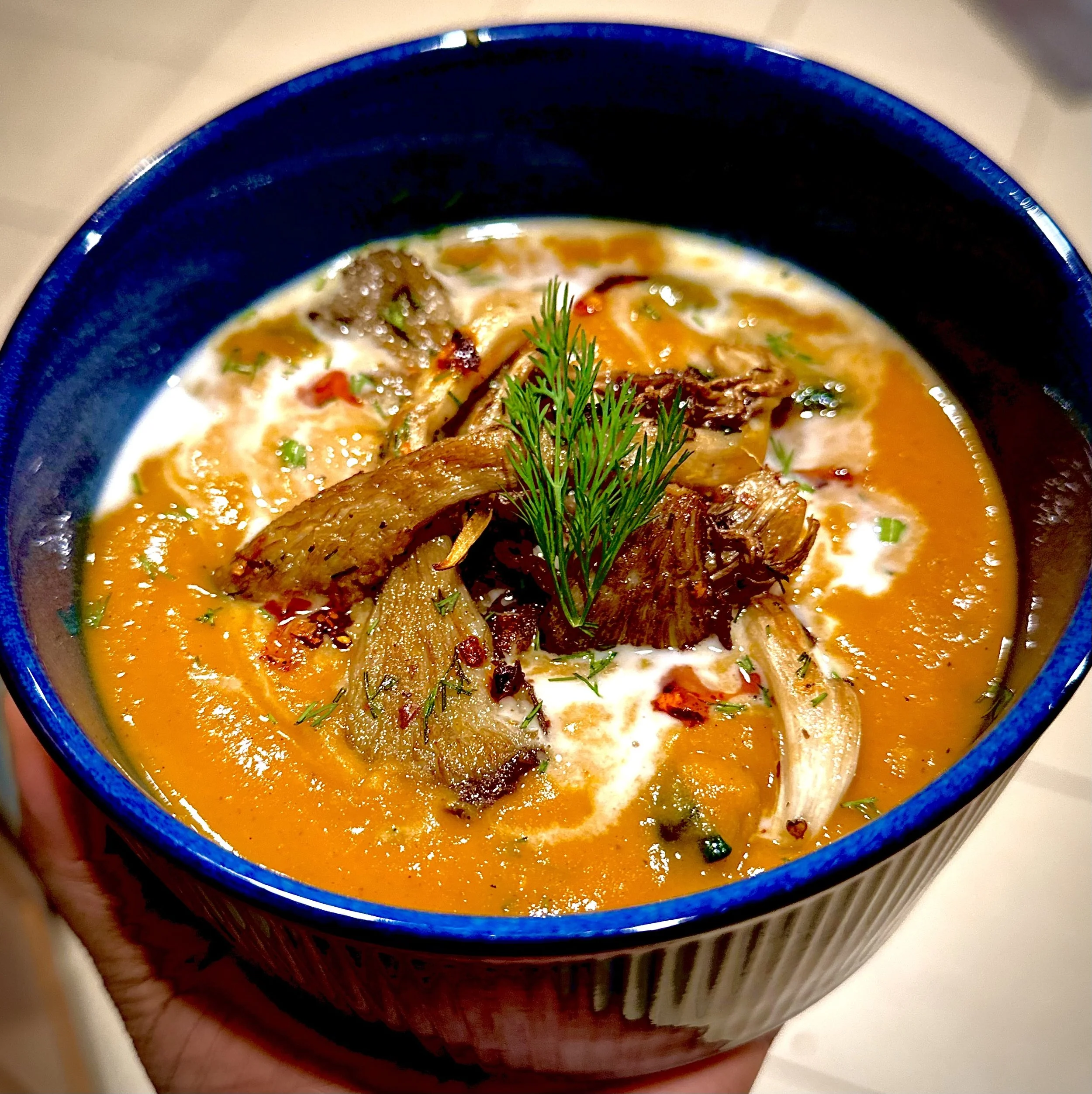 Gochujang Sweet Potato Soup