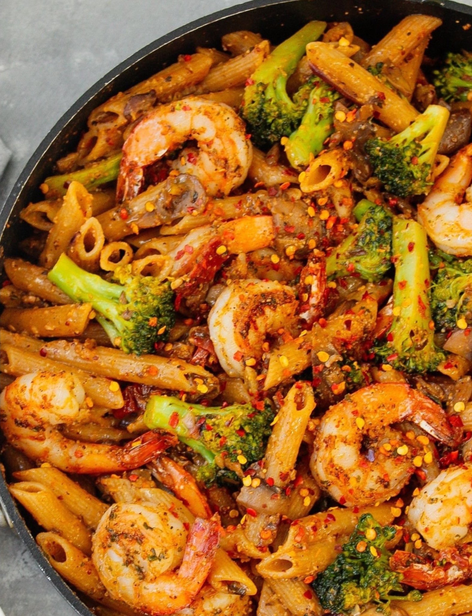 Sun Dried Tomatoes Broccoli And Shrimp Pasta