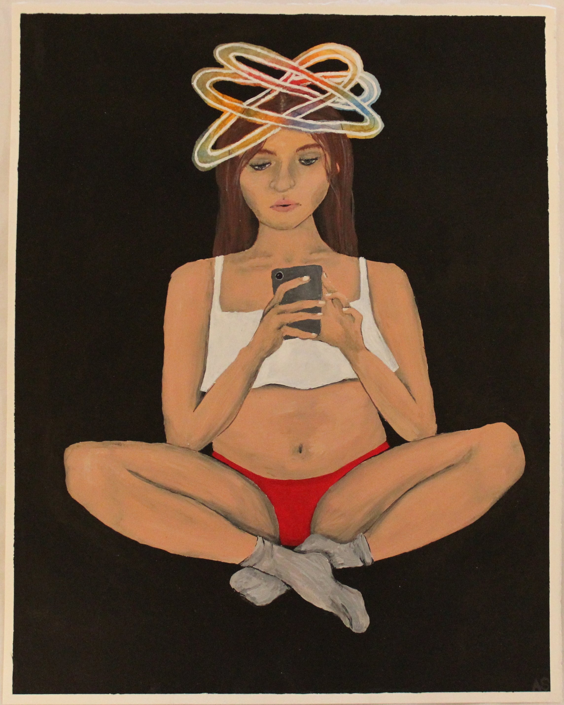 "Social Media"
by Amare Swierc
medium; acrylic and watercolor
