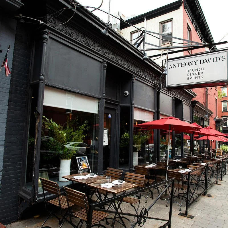 The exterior of Anthony David’s in Hoboken.