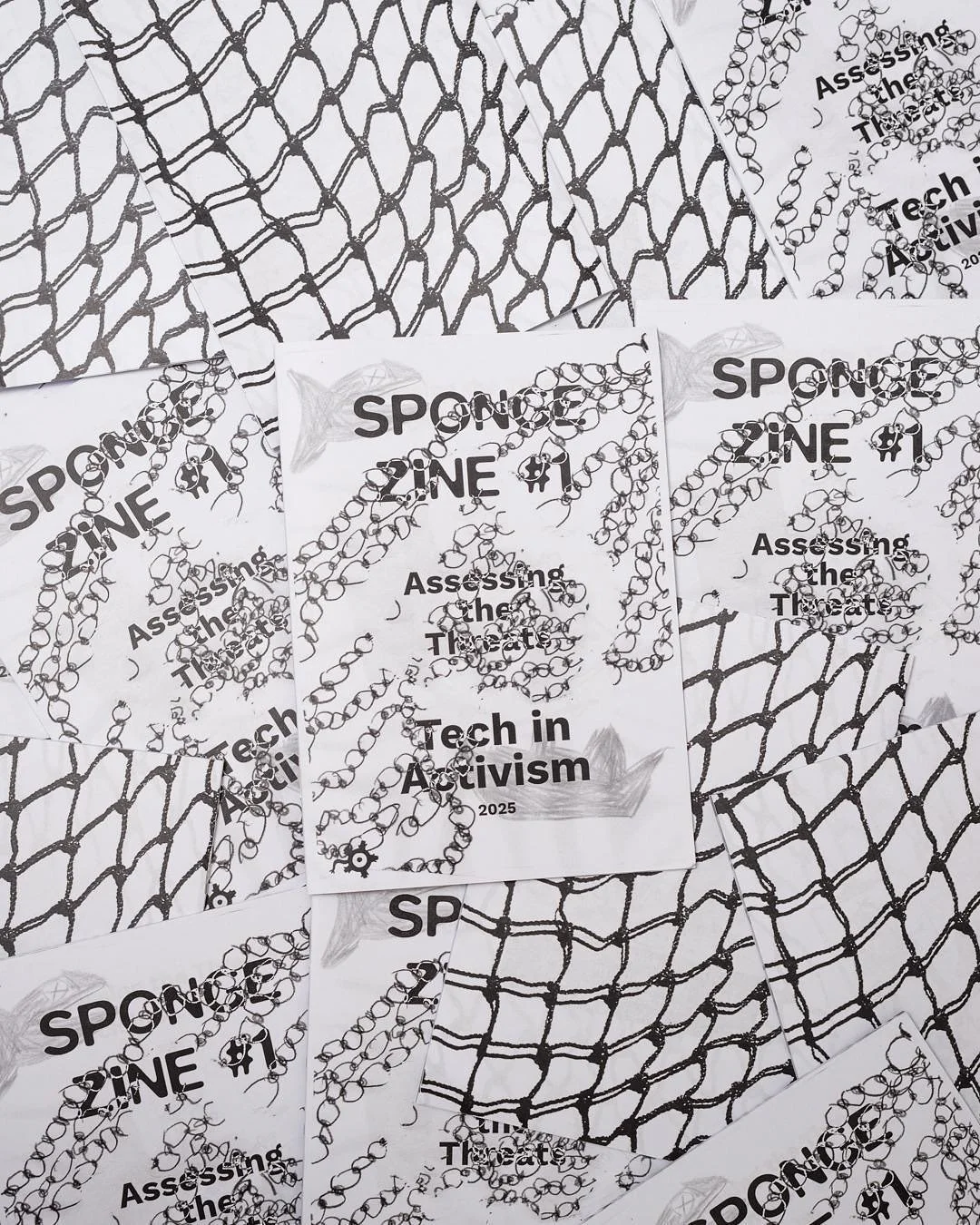 Studio shoot with @aperturefilmlab to celebrate global distribution of SPONGE ZINE #1 by @public_knowledge_books 

Safe Sailing Everyone and Free Free Gaza!

SPONG ZINE #1 from Plural Studio (2025)
&ldquo;Acting responsibly towards online threats is 