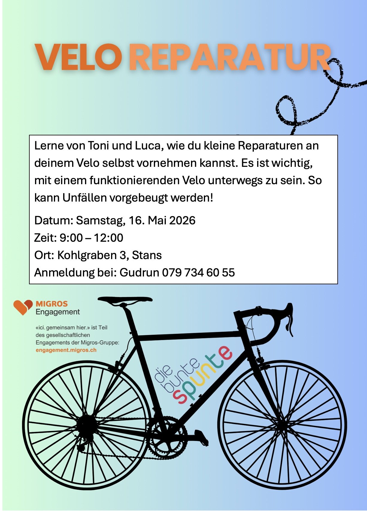 Velo-Reparatur Workshop in Stans