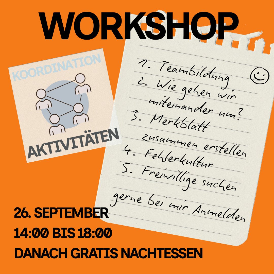 Mit Freude Aktivitäten koordinieren