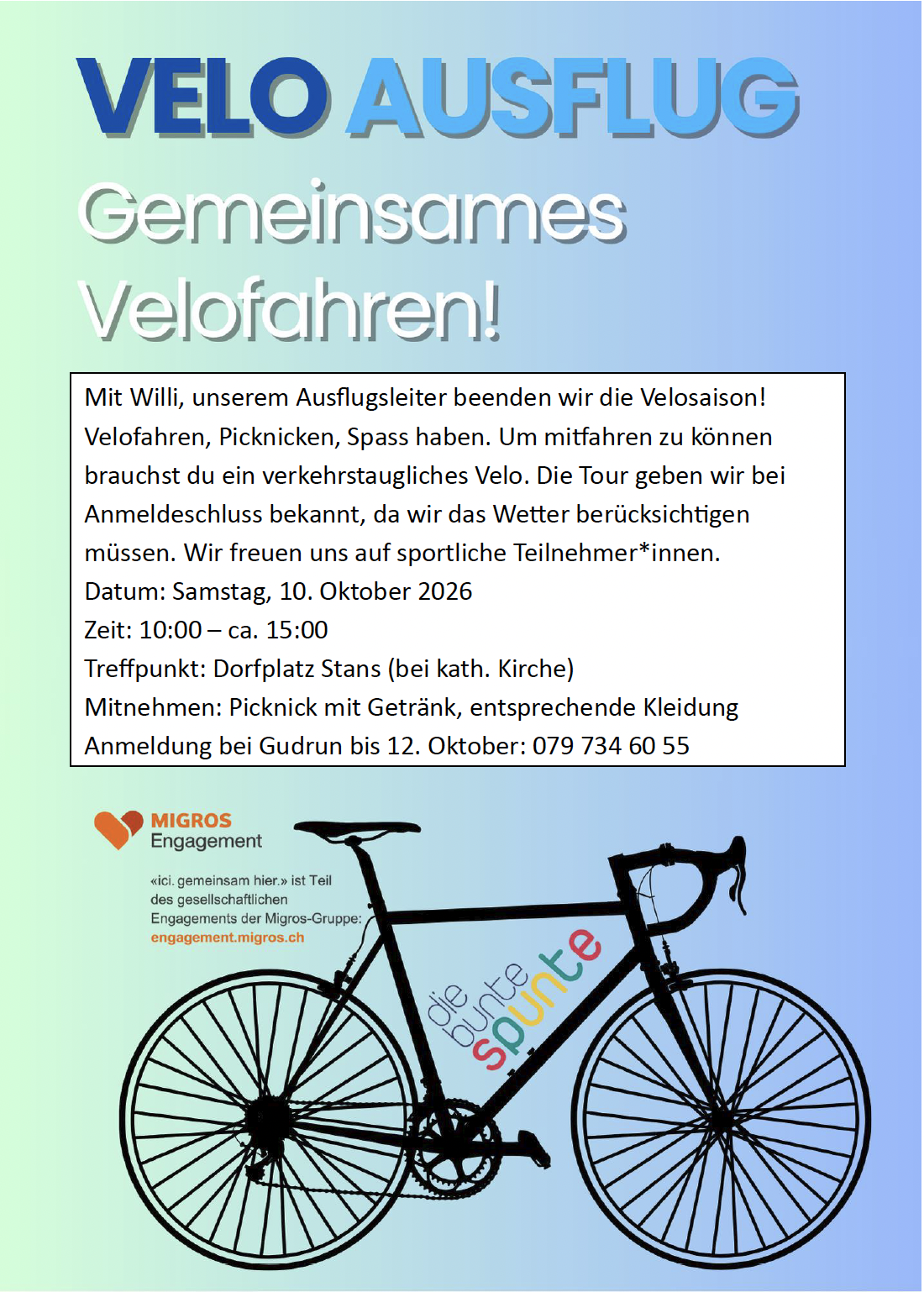Velo Ausflug
