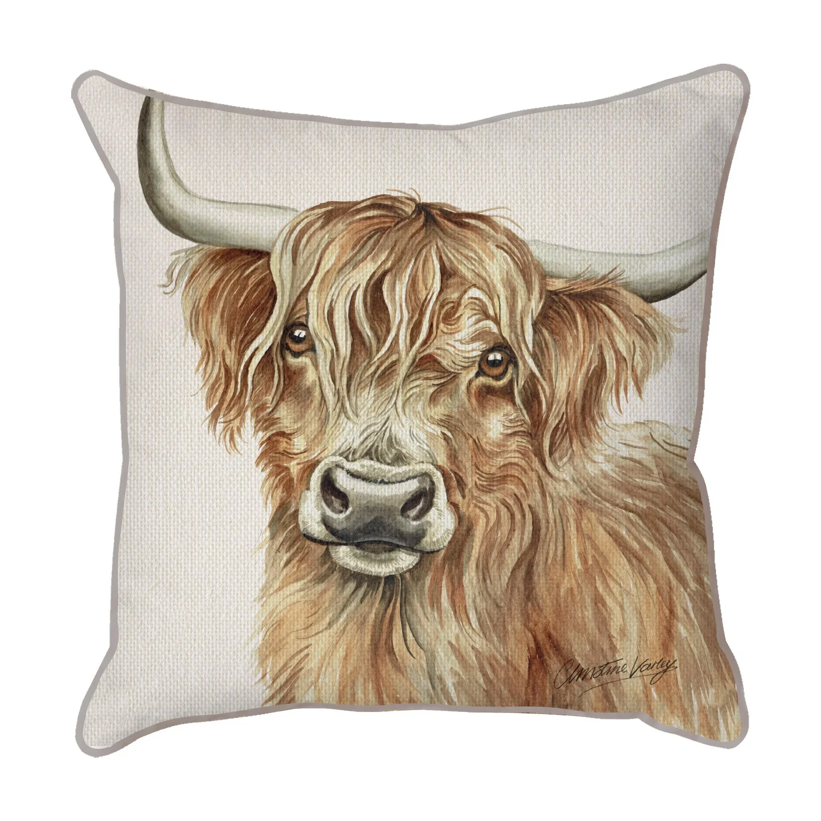 Highland Cow - Christine Varley Scatter Cushion