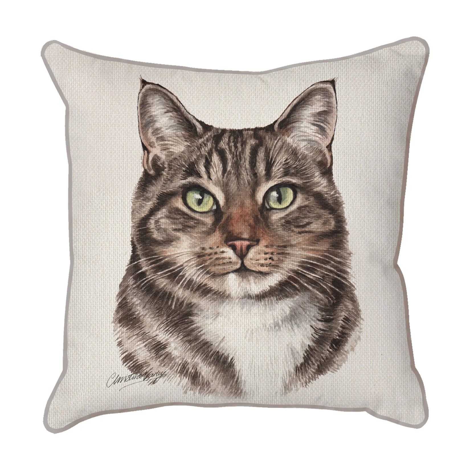 Tabby Cat - Christine Varley Scatter Cushion