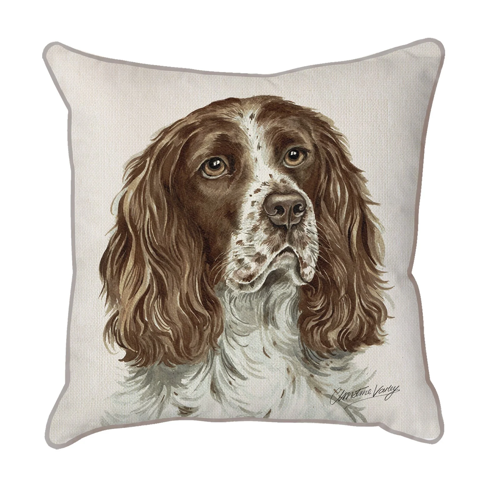 Springer Spaniel - Christine Varley Scatter Cushion