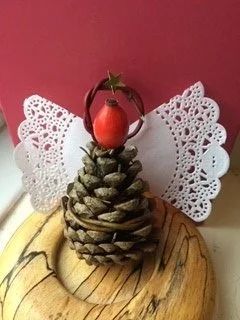 pine cone angel