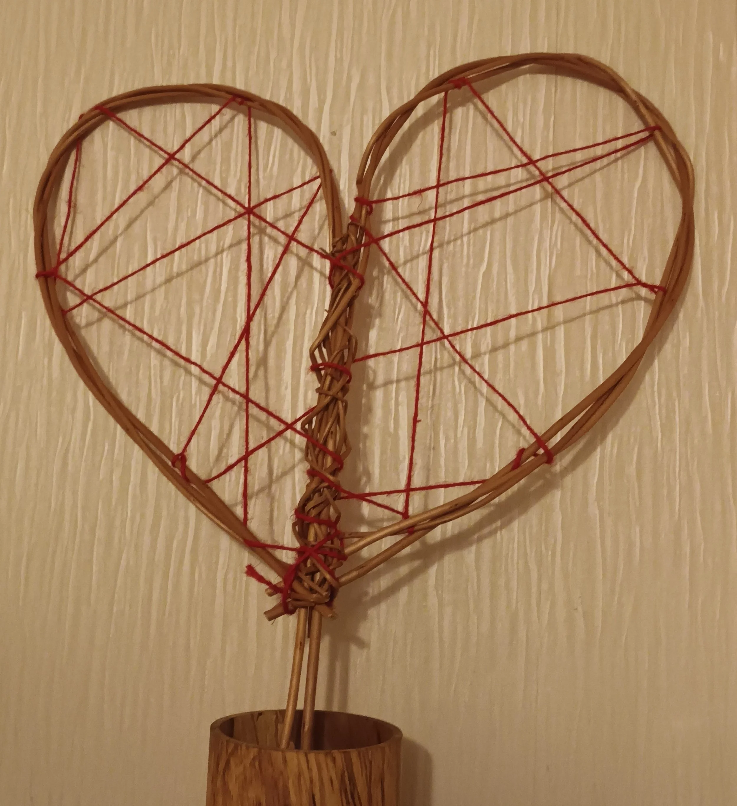 A heart made from willow