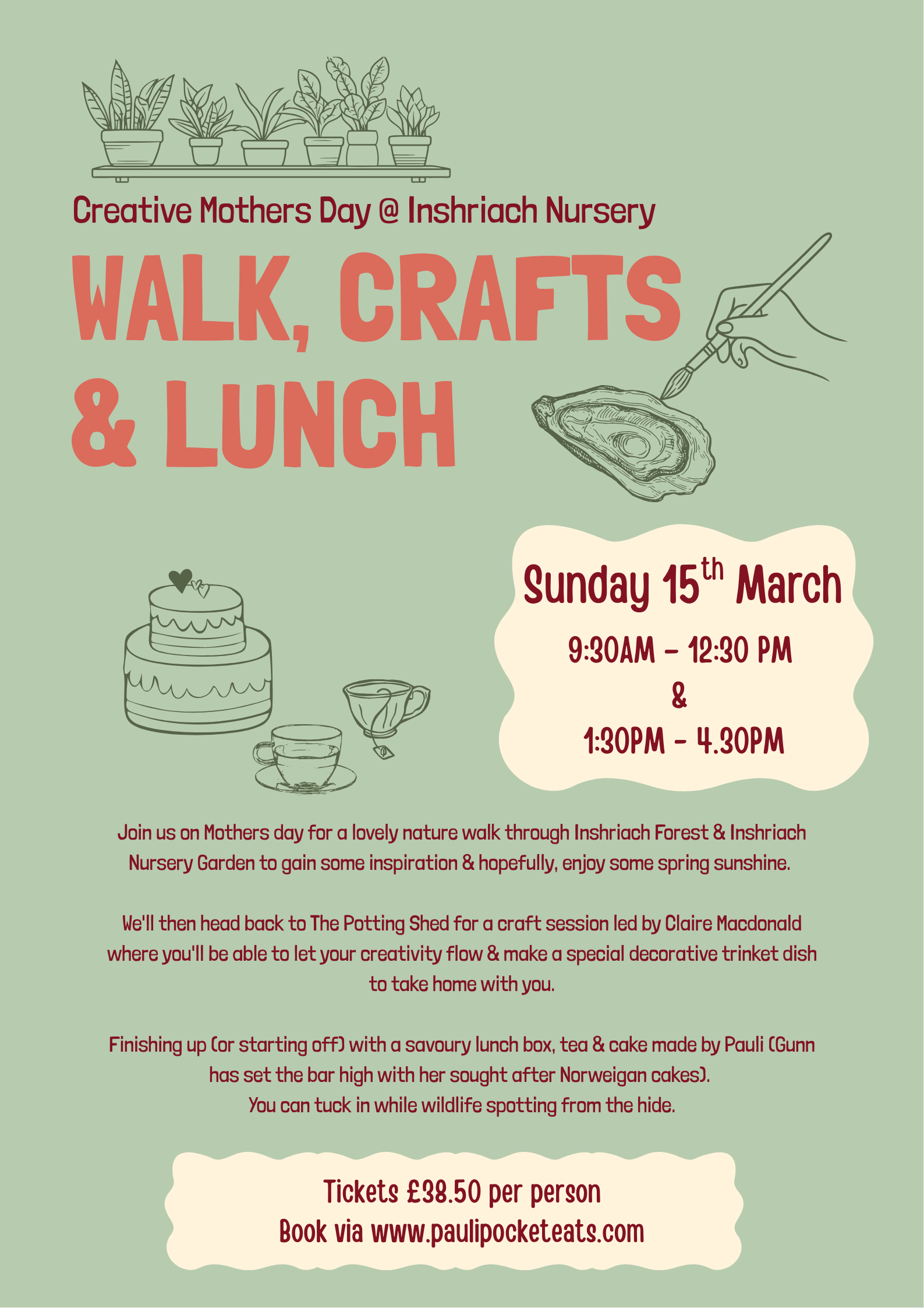 Mothers Day Morning (9.30am-12.30pm)