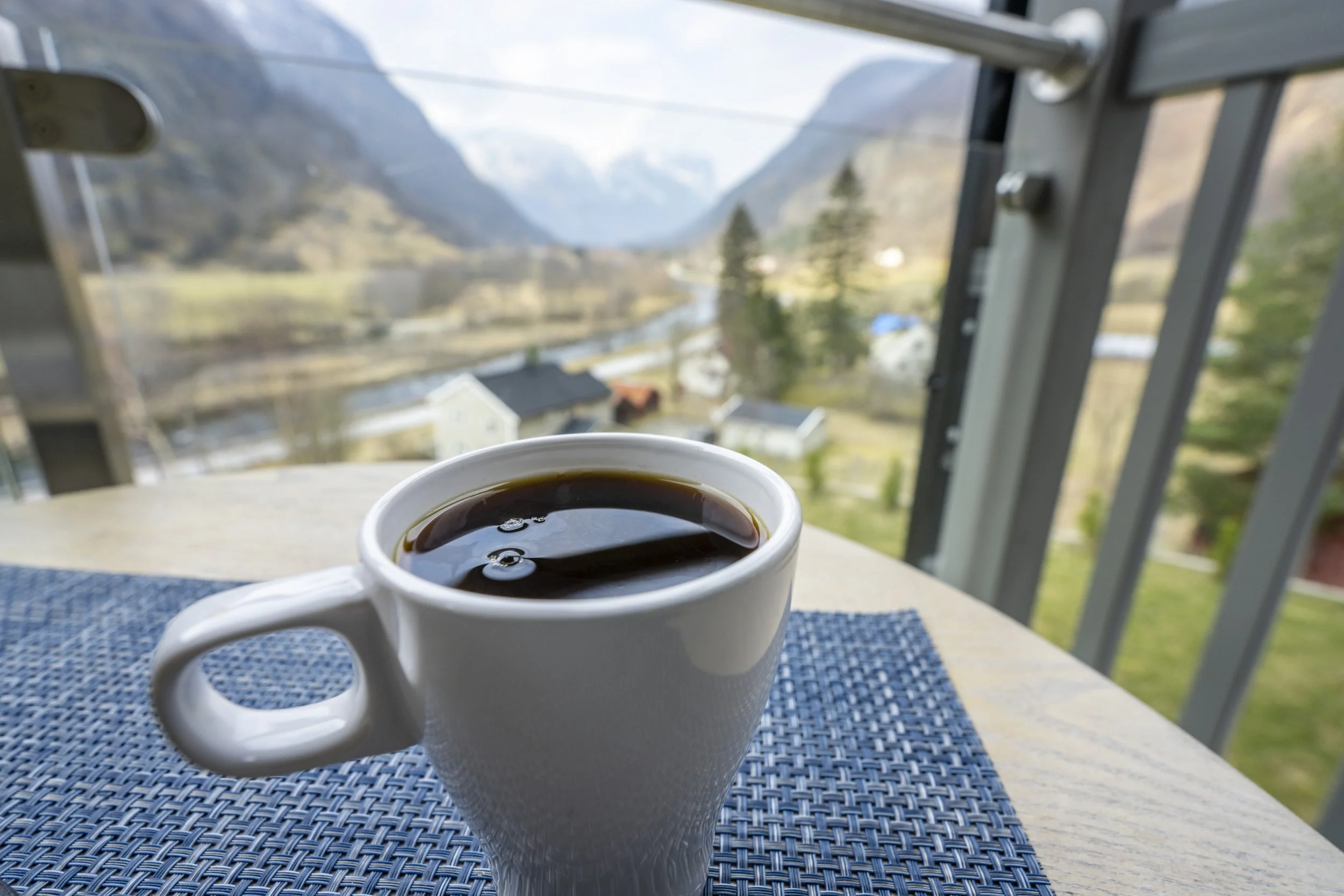The view up the Aurlandsdalen valley