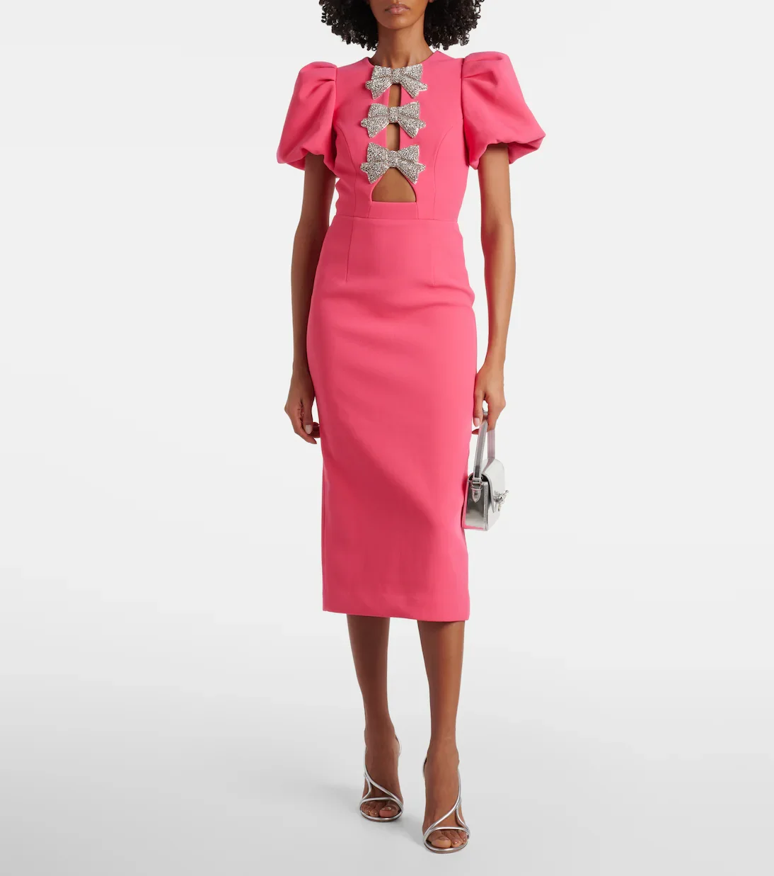 Rebecca Vallance  -Posey Puff Sleeve Midi Dress (size 2, 4, 8, 10 )