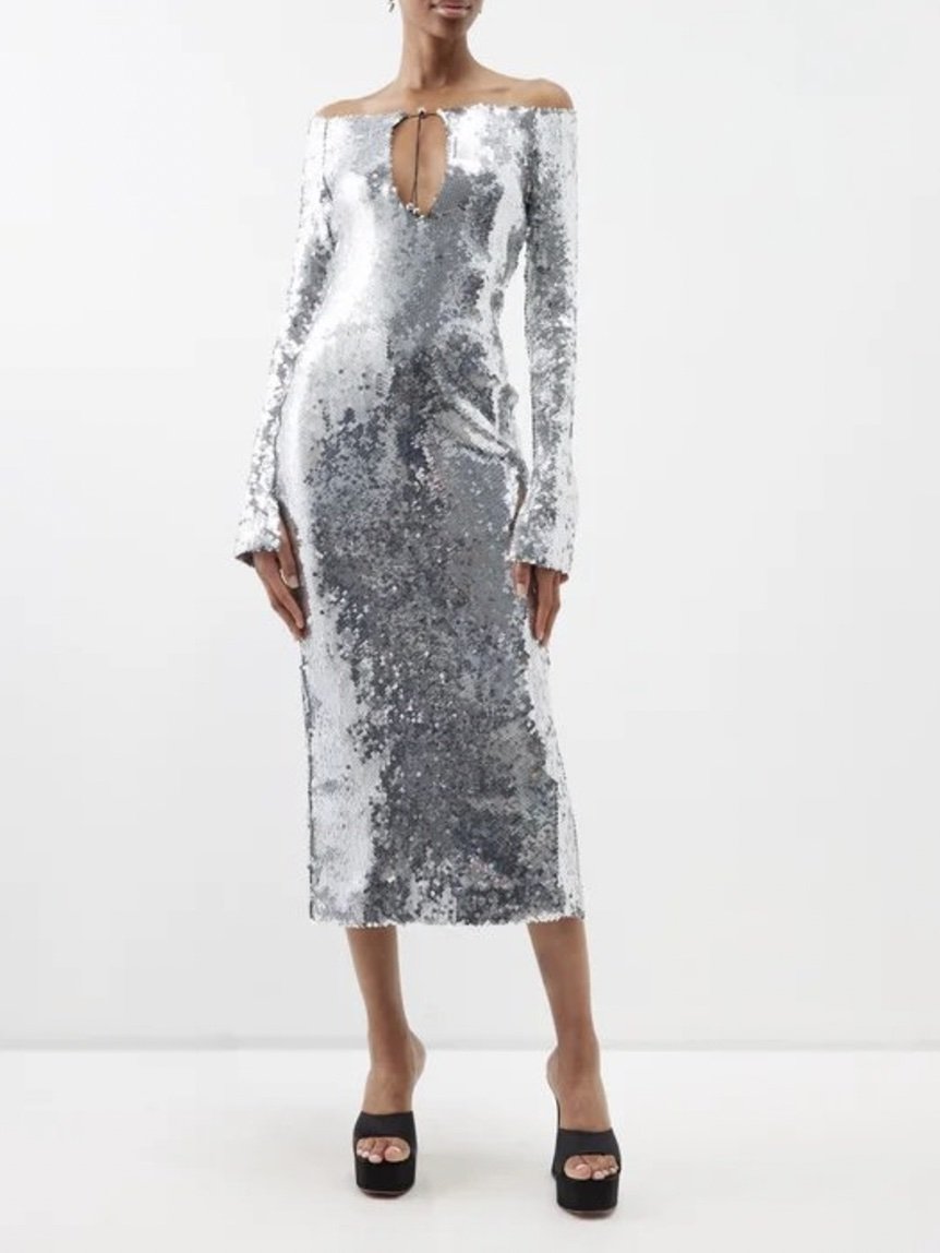 16Arlington - Keyhole Sequin Dress (Size 6 - 8)