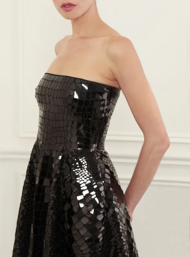 alex perry black sequin dress Bikini Dress in Sequin main image 1